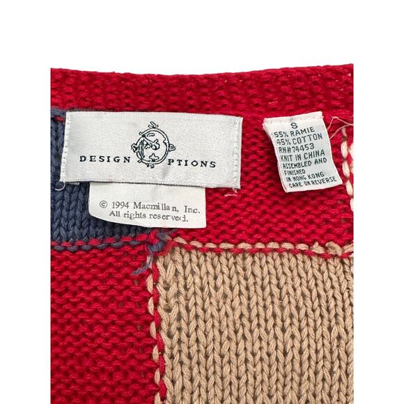 'Design Options' 1994 Raggedy Ann and Andy Cardigan Sweater-Small - Picture 8 of 11